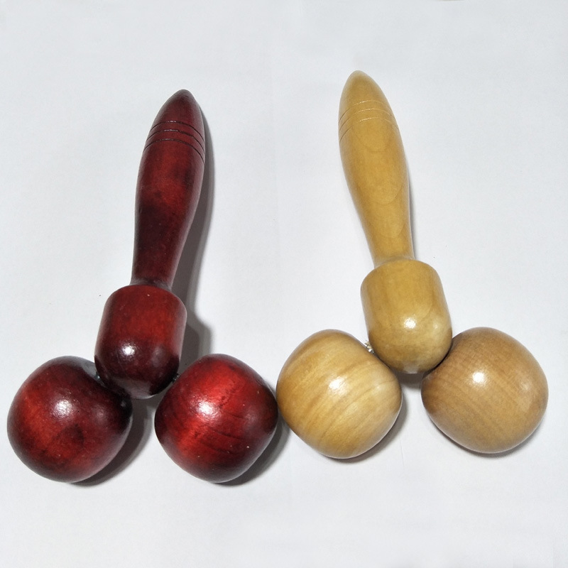 Other Massage Items Wooden Eye Face Roller Massager Health Care Primary Wood Color Face-lift Relaxing Neck Chin Slimming Massage Tool beauty health 23