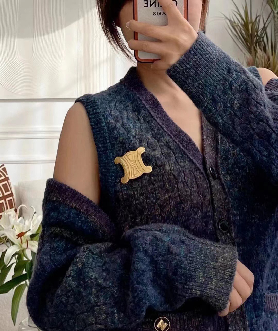 CEL1NE TRIOMPH Brooch New in Luxury fine jewelry for women k Gold stainless steel wedding gift for couple customized name projection Personalized
CEL1NE TRIOMPH Brooch New in Luxury fine jewelry for women k Gold stainless steel wedding gift for couple customized name projection Personalized
