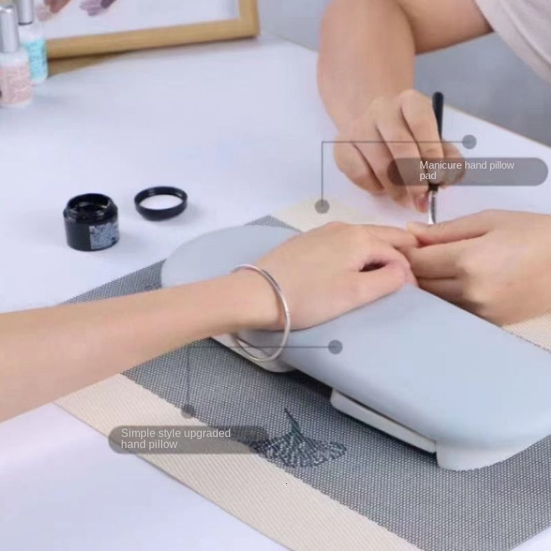Hand Rests Japanese Nail Hand Rest Pillow Foldable Salon Table Hand Cushion Pillow Holder Arm Rests Minimalism Nail Art Stand Manicure Tool 230311