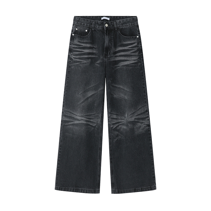 Men s Jeans IEFB Wear Spring Casual Denim Pants Loose Wide Leg Korean Fashion 2023 Vintage Male Trousers 9A7360 230311