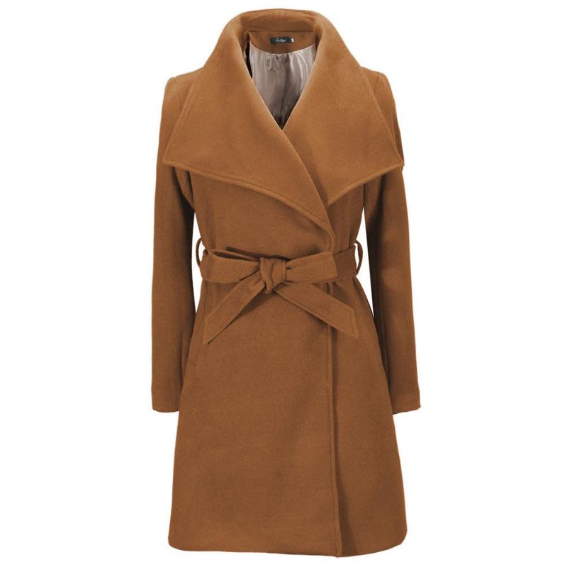 Women' Wool & Blends Casual Woolen Coat Women Fashion England Style Autumn Winter Outerwear High Street Elegant Office Lady Slim Black Long
Women' Wool & Blends Casual Woolen Coat Women Fashion England Style Autumn Winter Outerwear High Street Elegant Office Lady Slim Black Long
