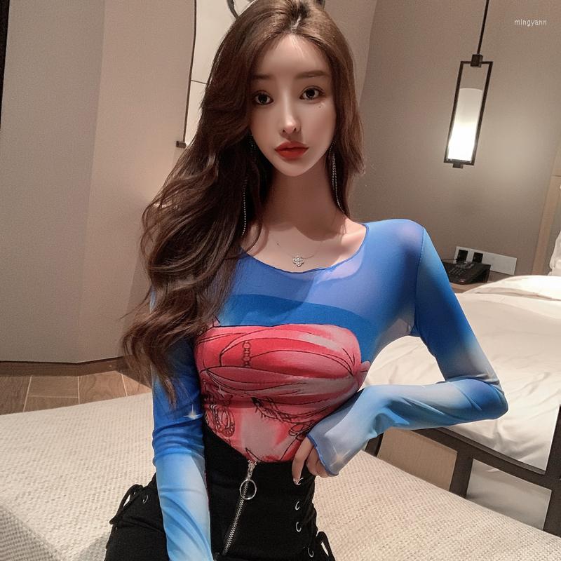 Women's T Shirts ZSIIBO Slim Fit Long Sleeve Mesh T-Shirt, Blue2
Women's T Shirts ZSIIBO Slim Fit Long Sleeve Mesh T-Shirt, Blue2