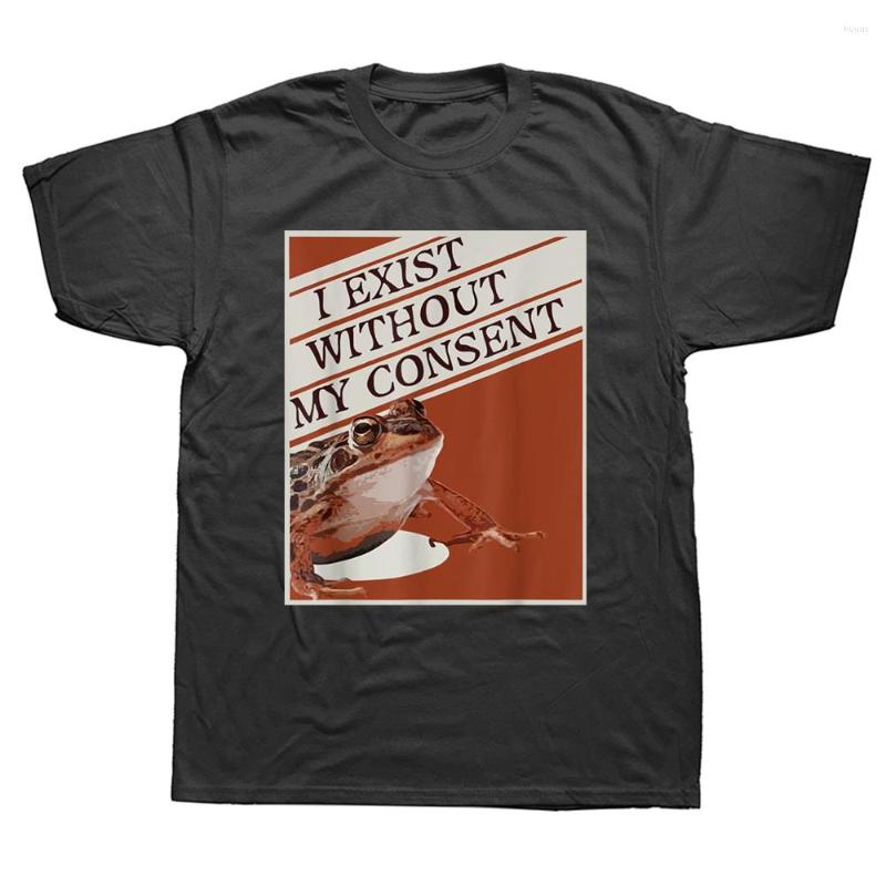 Men's T Shirts Funny I Exist Without My Consent Frog Cotton Streetwear Short Sleeve Birthday Gifts Summer Style T-shirt Mens Clothing, White
Men's T Shirts Funny I Exist Without My Consent Frog Cotton Streetwear Short Sleeve Birthday Gifts Summer Style T-shirt Mens Clothing, White