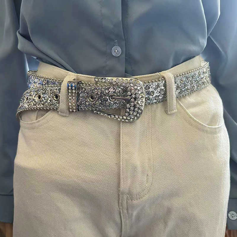 Rivet Rhinestone Belt for Women Fashion PU Leather Belts High Quality Silver Alloy Pin Buckle Rhinestones Inlay, Multi
Rivet Rhinestone Belt for Women Fashion PU Leather Belts High Quality Silver Alloy Pin Buckle Rhinestones Inlay, Multi
