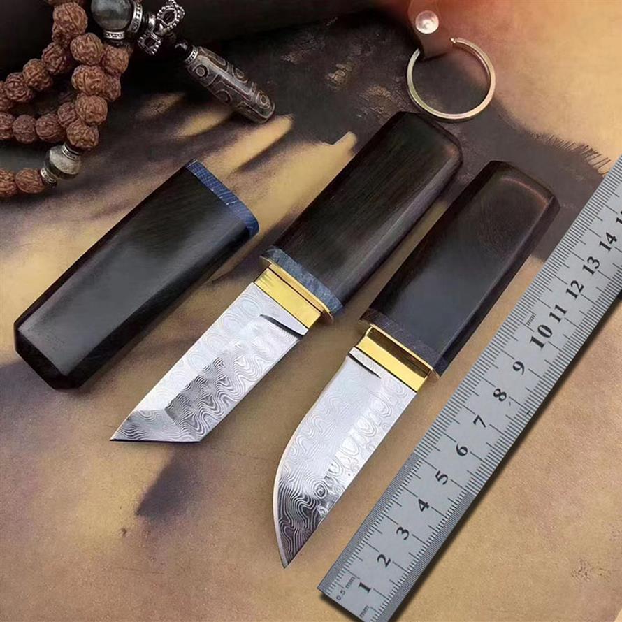 New Japanese Style Mini Samurai Straight Knife Forged Damascus Without Core Layer Steel Outdoor Self DefenseHunting Jungle Surviva255s
New Japanese Style Mini Samurai Straight Knife Forged Damascus Without Core Layer Steel Outdoor Self DefenseHunting Jungle Surviva255s