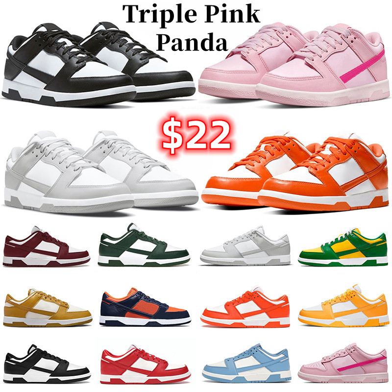 Designer Mens low Running Shoes Panda Triple Pink UNC Grey Fog Syracuse Michigan Green University Red Brazil men women outdoor sports sneakers Shoe GAI Big Size 36-47, Color#22
Designer Mens low Running Shoes Panda Triple Pink UNC Grey Fog Syracuse Michigan Green University Red Brazil men women outdoor sports sneakers Shoe GAI Big Size 36-47, Color#22