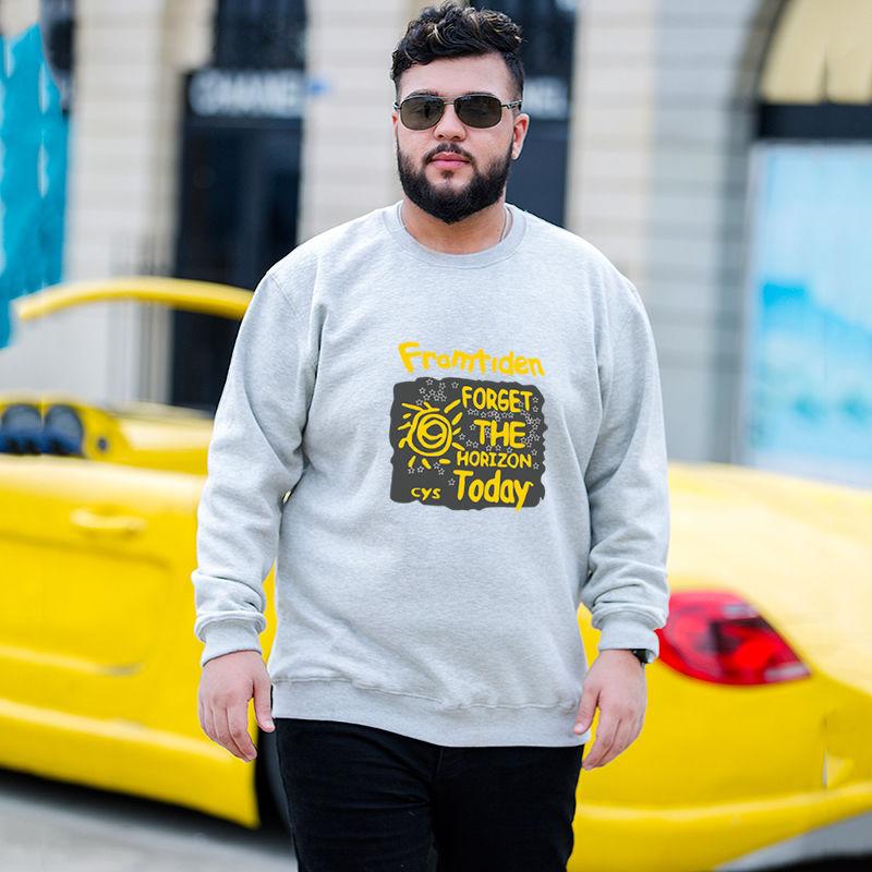 Men's Hoodies & Sweatshirts Spring And Autumn Sweatshirt Hoodless Pure Cotton Thicken Large Size Fat Loose Casual Long Sleeve Pull, Dark blue sunflower
Men's Hoodies & Sweatshirts Spring And Autumn Sweatshirt Hoodless Pure Cotton Thicken Large Size Fat Loose Casual Long Sleeve Pull, Dark blue sunflower