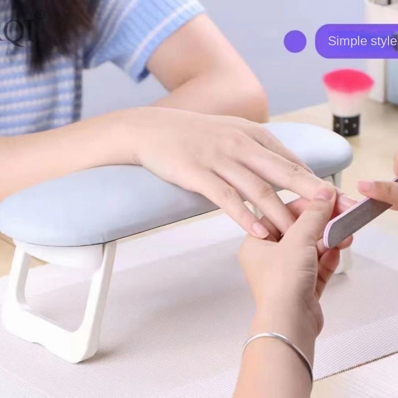 Hand Rests Japanese Nail Hand Rest Pillow Foldable Salon Table Hand Cushion Pillow Holder Arm Rests Minimalism Nail Art Stand Manicure Tool 230311