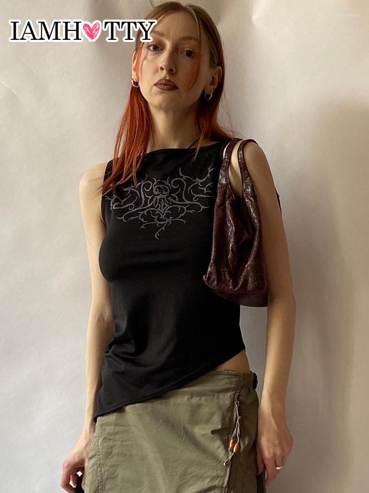 Women' Tanks IAMTY Vintage Graphic Print Irregular Tank Top Women Dark Academia Vest Gothic Sleeveless Tops Black Grunge T Shirt Cute Cami
Women' Tanks IAMTY Vintage Graphic Print Irregular Tank Top Women Dark Academia Vest Gothic Sleeveless Tops Black Grunge T Shirt Cute Cami