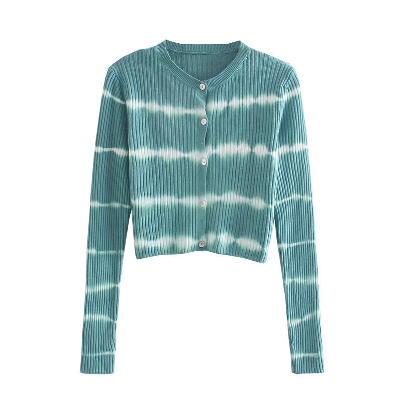 Women' Knits & Tees 2023 Fashion Women Tie Dye Striped Cropped Cardigan Slim Soft Knitted Sweater Crew Neck Long Sleeve Single Breasted Car, Blue green
Women' Knits & Tees 2023 Fashion Women Tie Dye Striped Cropped Cardigan Slim Soft Knitted Sweater Crew Neck Long Sleeve Single Breasted Car, Blue green