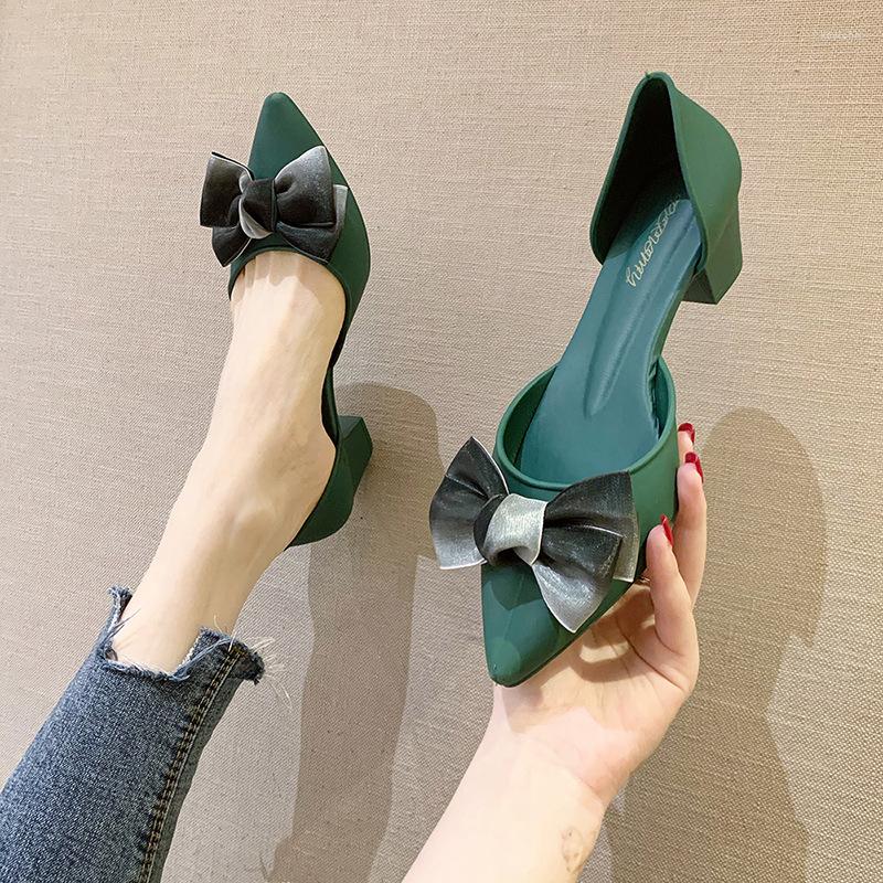 Dress Shoes Pointed Toe Sandals Women Summer Thick Heel Jelly With Bow 2023 Female Plastic Casual Femele Pumps, Black
Dress Shoes Pointed Toe Sandals Women Summer Thick Heel Jelly With Bow 2023 Female Plastic Casual Femele Pumps, Black