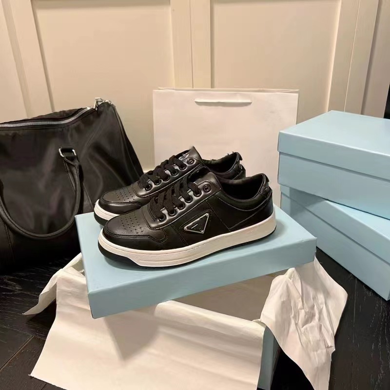 Triangle logo designer double wheel casual shoes platform nylon sneakers women men for white sneaker trainers triple thick bottom luxury low gabardine size 35-41