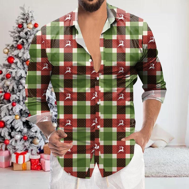 Men's T Shirts Mens Christmas Fashion Casual Digital 3D Printing Holiday Lapel Button Long Sleeve Shirt
Men's T Shirts Mens Christmas Fashion Casual Digital 3D Printing Holiday Lapel Button Long Sleeve Shirt