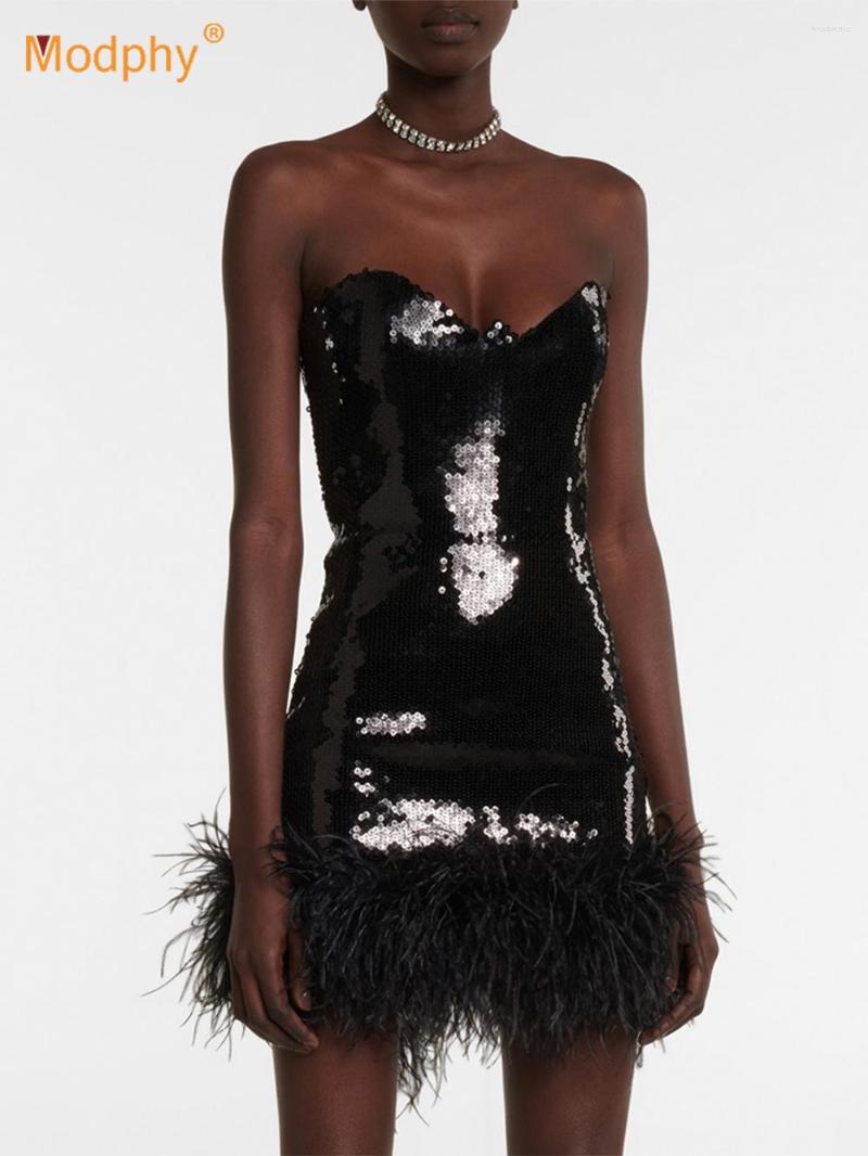 Casual Dresses Modphy Women Feather Sequins Tight Dress Female Sexy Backless Fashion Elegant Sleeveless Bodycon Party Mini 2023 Clubwear, Black
Casual Dresses Modphy Women Feather Sequins Tight Dress Female Sexy Backless Fashion Elegant Sleeveless Bodycon Party Mini 2023 Clubwear, Black