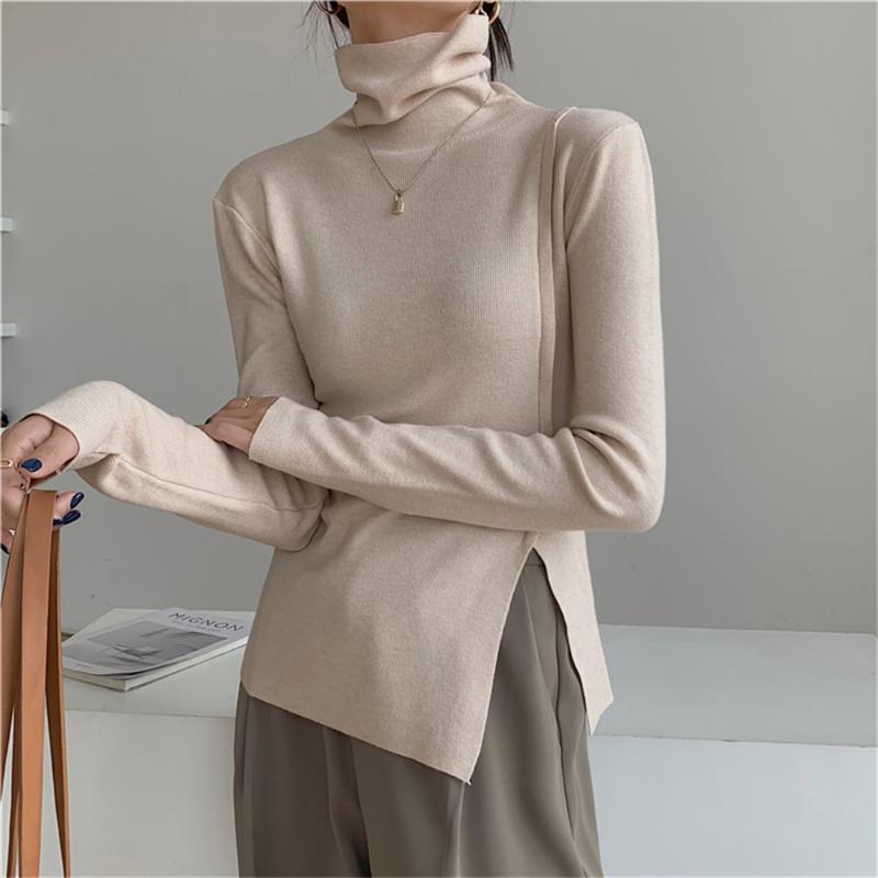 Women's T Shirts HziriP Pure Color Chic Women Bottoming T-Shirts Turtleneck 2023 Comfortable Cotton All Match Loose Split Full Sleeve Autumn, Green
Women's T Shirts HziriP Pure Color Chic Women Bottoming T-Shirts Turtleneck 2023 Comfortable Cotton All Match Loose Split Full Sleeve Autumn, Green