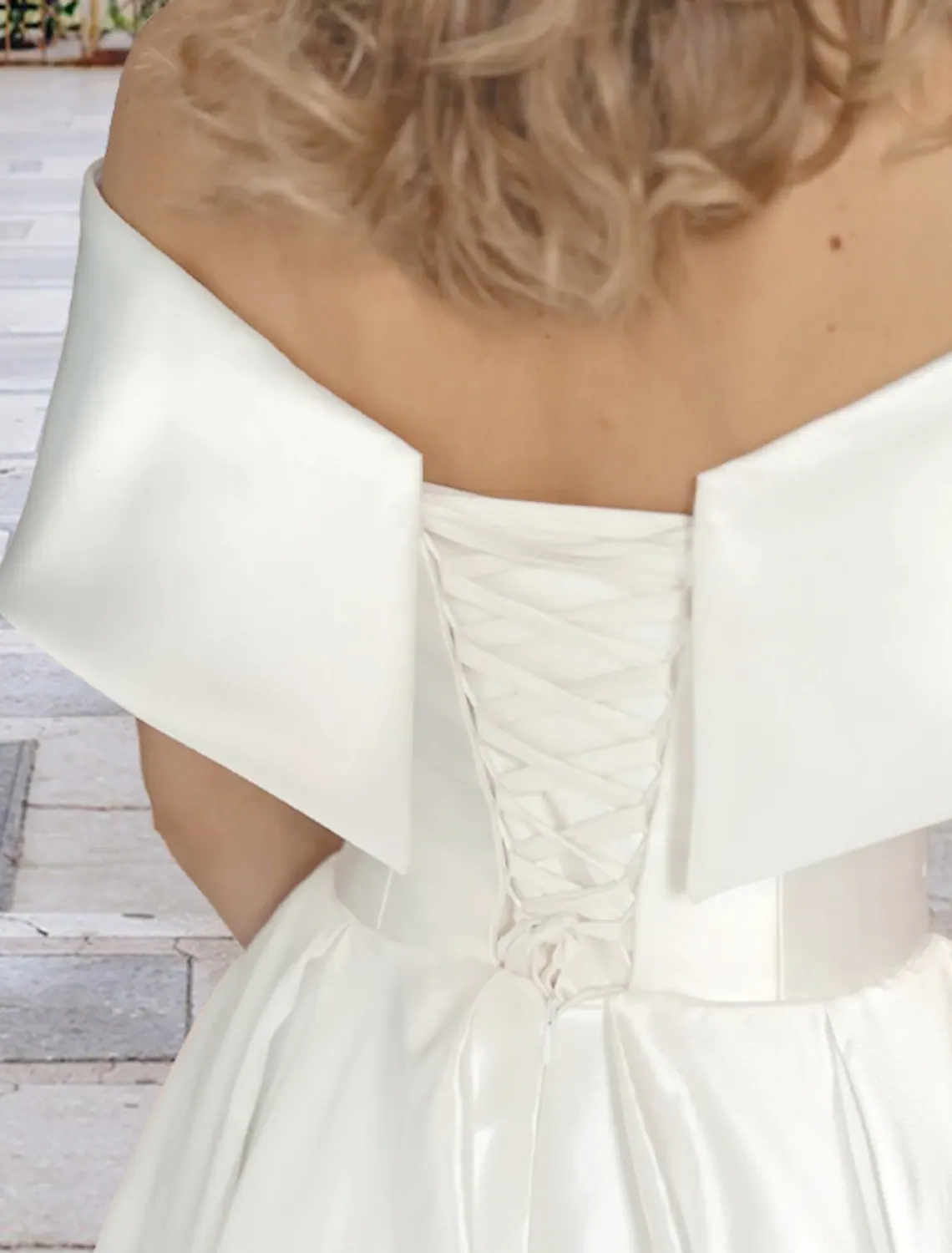 Simple Wedding Dress 2023 Tea Length A-Line Sleeveless Off Shoulder Satin Bride Party Gowns Bridal Shower Robe De Mariage Boho