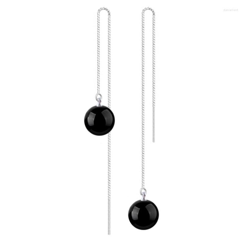 Dangle Earrings 925 Sterling Silver Black Agate Long Tassel Fashion Temperament For Women Simple Ear Jewelry
Dangle Earrings 925 Sterling Silver Black Agate Long Tassel Fashion Temperament For Women Simple Ear Jewelry