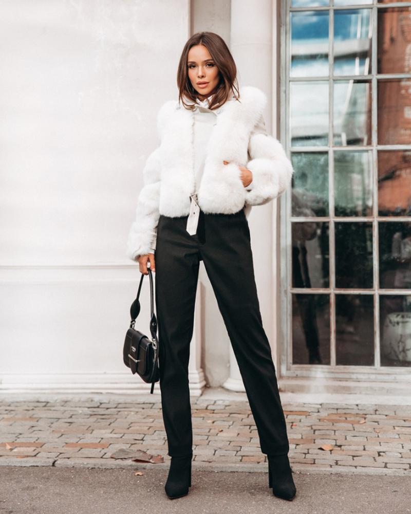 Women' Fur & Faux Nero Leather - Women Genuine Jacket With Slim FitWomen' Women'sWomen, White
Women' Fur & Faux Nero Leather - Women Genuine Jacket With Slim FitWomen' Women'sWomen, White
