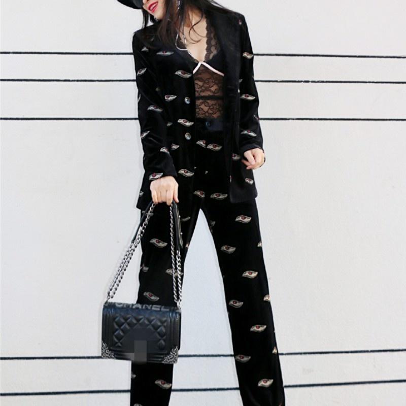 Women's Two Piece Pants Party Streetwear Embroidery Blazer Women Top Quality England Style Slim Fit Suit Jacket Straight Leg Set FemaleWomen, Black
Women's Two Piece Pants Party Streetwear Embroidery Blazer Women Top Quality England Style Slim Fit Suit Jacket Straight Leg Set FemaleWomen, Black