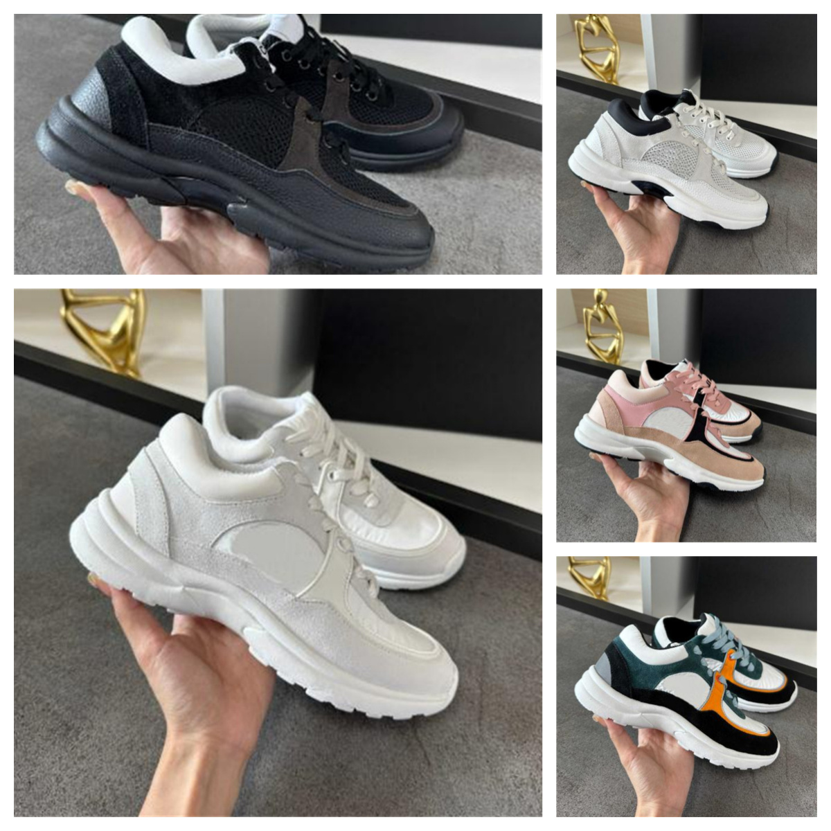 2023 Suede Calfskin Designer Sneakers Casual Shoes size36-45 Trainers Leisure Shoe Vintage Suede Leather All-Match Stylist Sneaker Patchwork Platform Lace-Up Print, Color 18
2023 Suede Calfskin Designer Sneakers Casual Shoes size36-45 Trainers Leisure Shoe Vintage Suede Leather All-Match Stylist Sneaker Patchwork Platform Lace-Up Print, Color 18