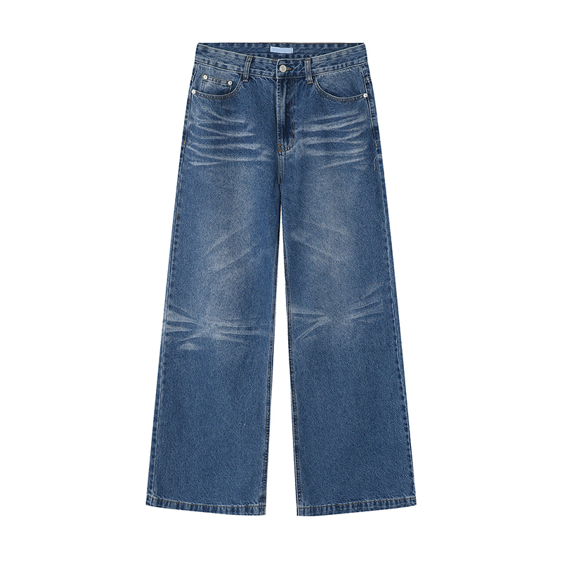 Men s Jeans IEFB Wear Spring Casual Denim Pants Loose Wide Leg Korean Fashion 2023 Vintage Male Trousers 9A7360 230311