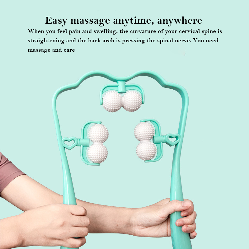 Other Massage Items Cervical Shoulder Neck Massage Household Manual Massage Tool Hand-Held Neck Clamping Chip Necks Health Care Tools 230311