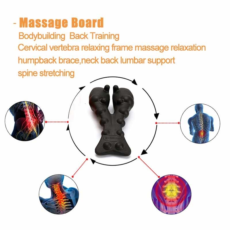 Back Massager Back Stretcher Vertebra Lumbar Spine Traction Back Massager Pain Support Pressure Therapy Brace Health Care Massage for Full Bod 230311