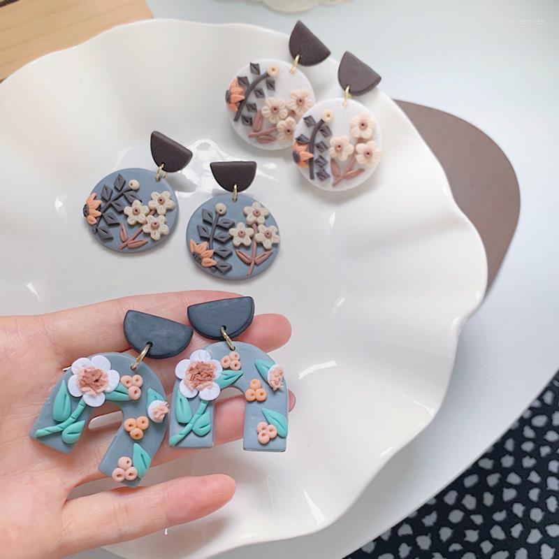 Dangle Earrings Handmade 3D Flowers Trendy Delicate For Women Elegant Color Geometric Polymer Clay Pendants
Dangle Earrings Handmade 3D Flowers Trendy Delicate For Women Elegant Color Geometric Polymer Clay Pendants