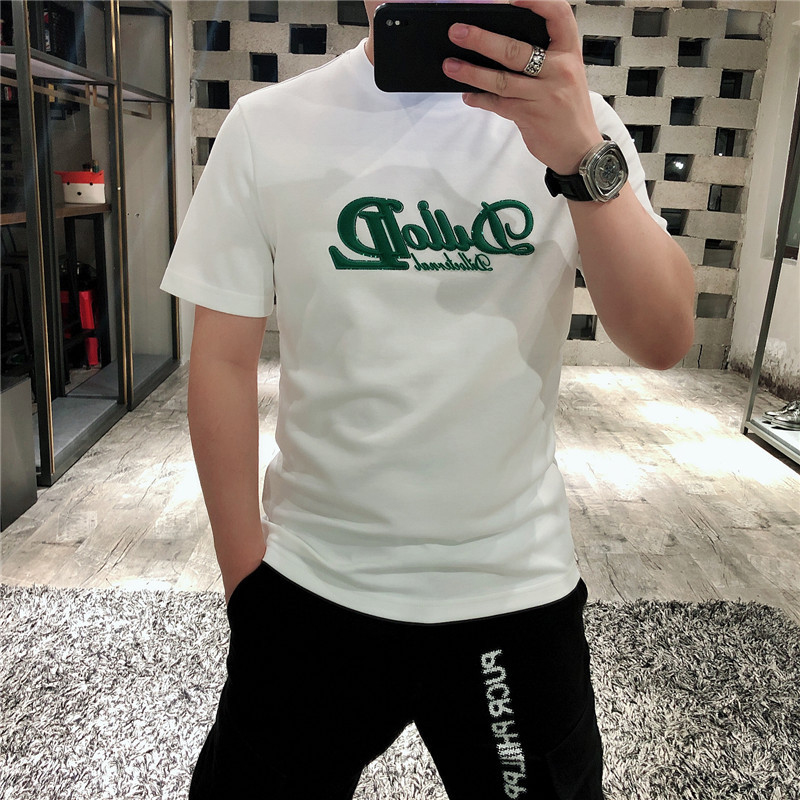 Men's T-Shirts Short-sleeved New Summer Slim Print Letter Round Neck Tees Top Slim Fashion Luxury Trend Causal Man Clothing Plus Size M-7XL, White
Men's T-Shirts Short-sleeved New Summer Slim Print Letter Round Neck Tees Top Slim Fashion Luxury Trend Causal Man Clothing Plus Size M-7XL, White