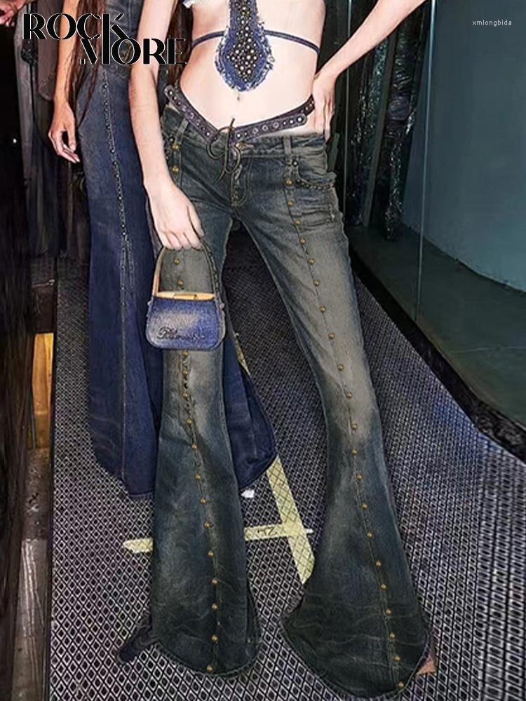 Women' Jeans Rockmore Chic Rivet Low Rise Women Y2K Aesthetic Slim Flare Pants Street Fashion Tech Retro Grunge Fairycore Denim Trouser, Blue
Women' Jeans Rockmore Chic Rivet Low Rise Women Y2K Aesthetic Slim Flare Pants Street Fashion Tech Retro Grunge Fairycore Denim Trouser, Blue