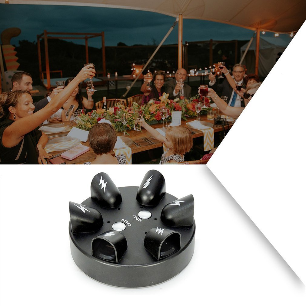 Novelty Games Interesting Electric Shock Finger Game Machine Children Electric Shocking Roulette Lie Detector Punishment Props Tricky Toy 230311