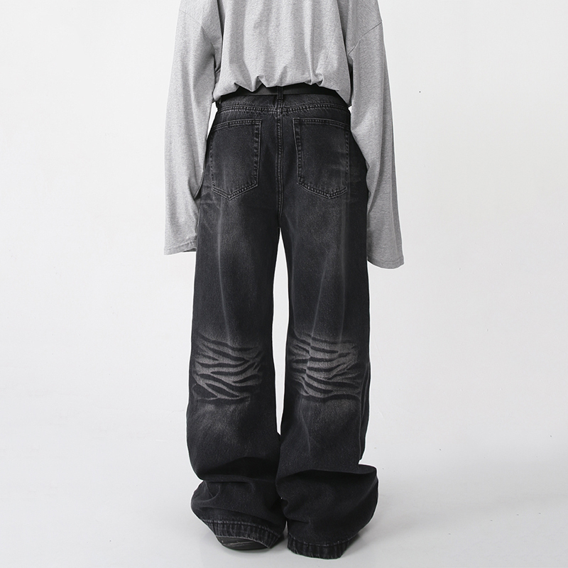 Men s Jeans IEFB Wear Spring Casual Denim Pants Loose Wide Leg Korean Fashion 2023 Vintage Male Trousers 9A7360 230311