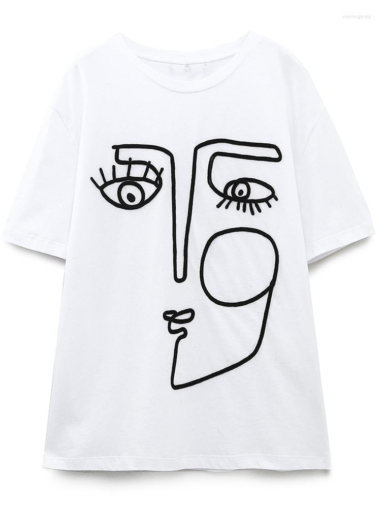 Women' T Shirts Women 2023 Fashion Embroidery Cotton Shirt Vintage Short Sleeve O Neck Tees Ladies Casual Loose Tops, Picture color
Women' T Shirts Women 2023 Fashion Embroidery Cotton Shirt Vintage Short Sleeve O Neck Tees Ladies Casual Loose Tops, Picture color