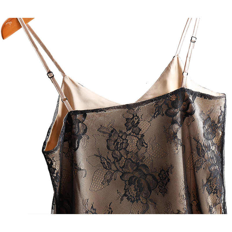 Women's Tanks Camis Sexy Lace Spaghetti Strap Top Women Halter V Neck Basic Cami Sleeveless Satin Silk Tank Tops Summer Camisole Plus Size 230325