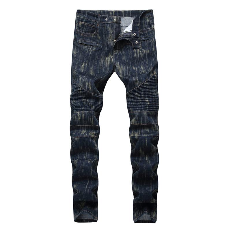 Men's Jeans Pleated Biker 2023 Stretch Slim Zipper Pocket Trousers Hip Hop Midwaist Casual Autumn StreetwearMen's, Light blue
Men's Jeans Pleated Biker 2023 Stretch Slim Zipper Pocket Trousers Hip Hop Midwaist Casual Autumn StreetwearMen's, Light blue