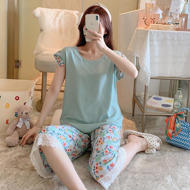 Women's Sleepwear Women Floral Pajamas Sleep Wear Set 2pcs Korean Style Sleeveless Nightwear Loose Loungewear Cotton Printing Homewear, Rose powder
Women's Sleepwear Women Floral Pajamas Sleep Wear Set 2pcs Korean Style Sleeveless Nightwear Loose Loungewear Cotton Printing Homewear, Rose powder