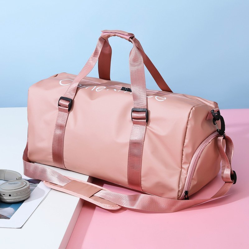 Portable travel bag dry and wet separation large capacity single shoulder bag sports fitness bag trend diagonal span large bag