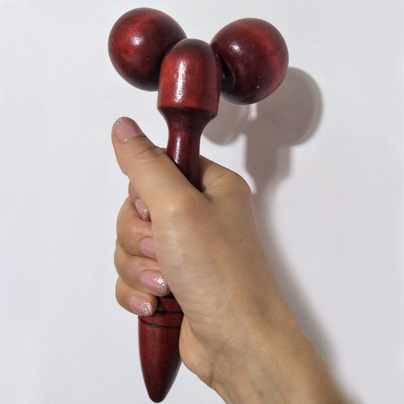 Other Massage Items Wooden Eye Face Roller Massager Health Care Primary Wood Color Face-lift Relaxing Neck Chin Slimming Massage Tool beauty health 23