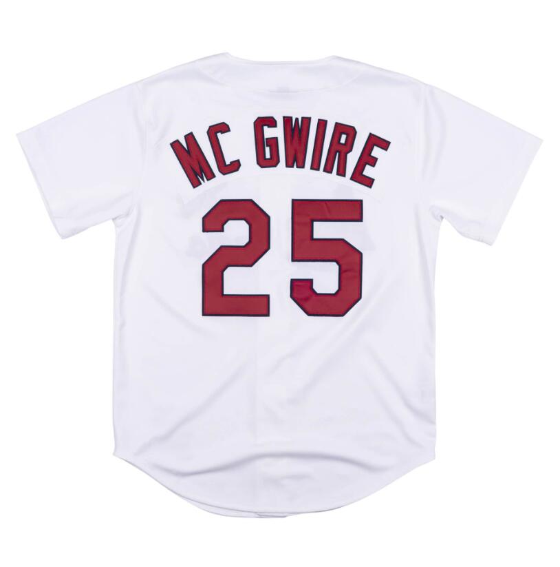 Stitched Baseball Jerseys 25 McGwire 1998 Men Women Youth S-4XL mesh Classics retro jersey