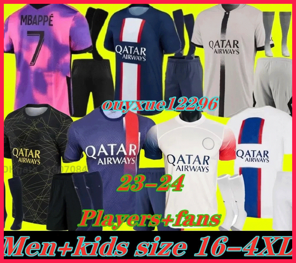 Adults and Kids 23 24 PSGs MBAPPE Soccer Jerseys 2022 2023 2024DI MARIA WIJNALDUM SERGIO RAMOS HAKIMI Fourth Maillots De Football Kit ICARDI VERRATTI Third 4TH, Player version6
Adults and Kids 23 24 PSGs MBAPPE Soccer Jerseys 2022 2023 2024DI MARIA WIJNALDUM SERGIO RAMOS HAKIMI Fourth Maillots De Football Kit ICARDI VERRATTI Third 4TH, Player version6