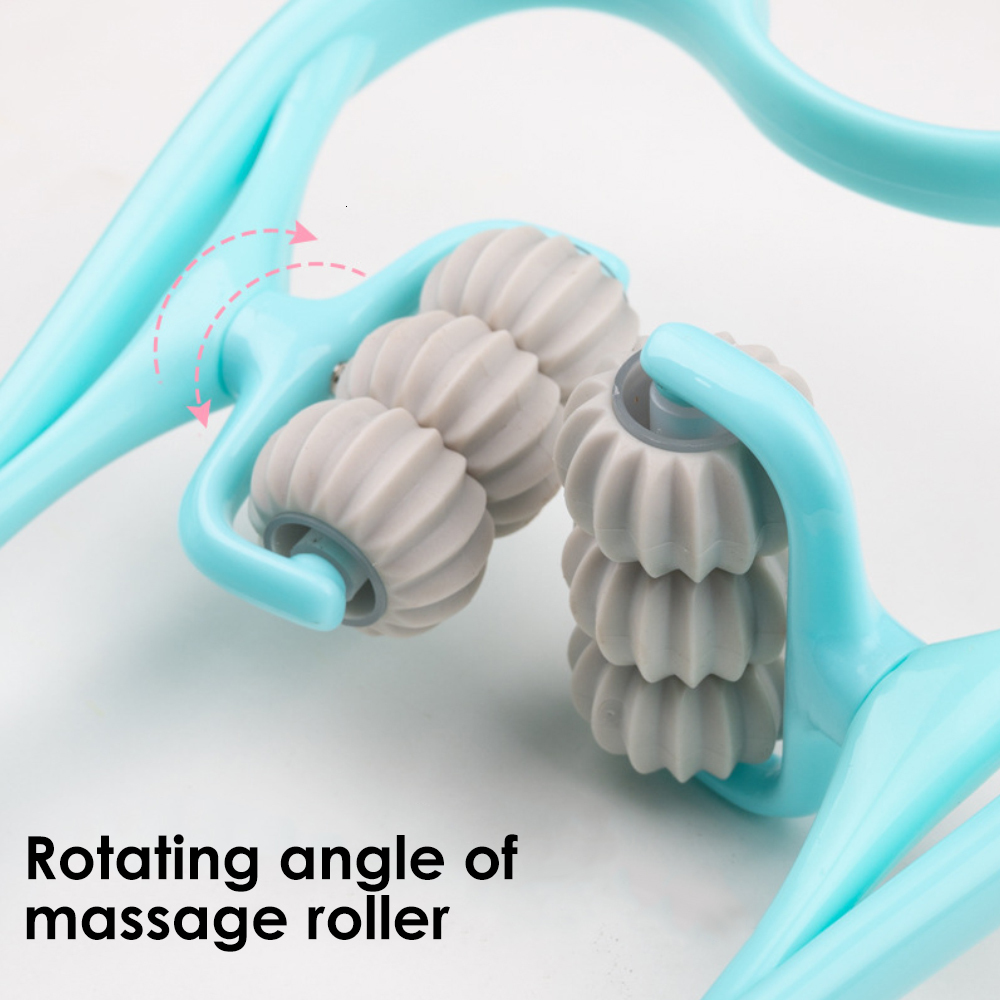 Other Massage Items Upgrade Manual Cervical Massager Roller Neck Pain Relief Aid Fatigue Multifunction Body Relaxing Massage Health Care Device 230311
