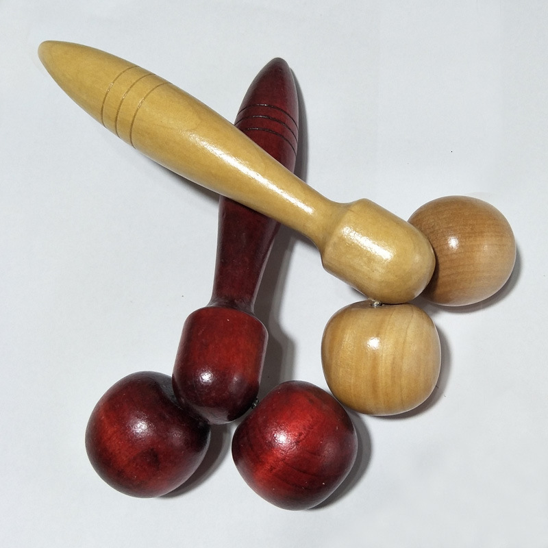 Other Massage Items Wooden Eye Face Roller Massager Health Care Primary Wood Color Face-lift Relaxing Neck Chin Slimming Massage Tool beauty health 23