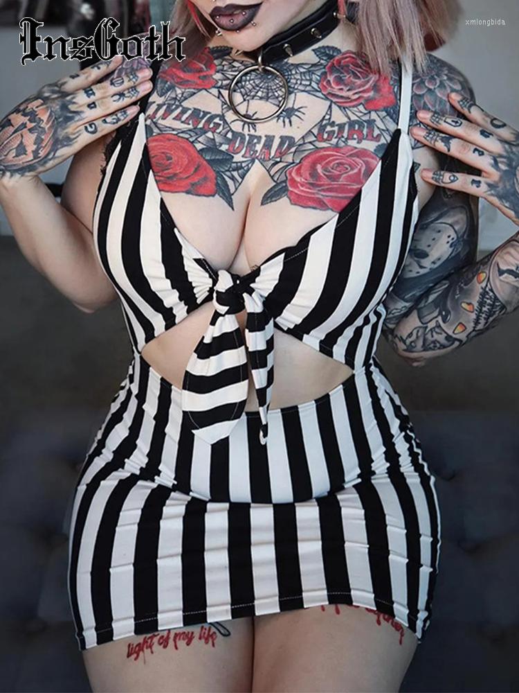 Casual Dresses InsGoth Gothic Dress Zebra Stripe Y2K Cutout V Neck Sexy Fashion Bodycon Slip Cosplay Skims Women White Black Party
Casual Dresses InsGoth Gothic Dress Zebra Stripe Y2K Cutout V Neck Sexy Fashion Bodycon Slip Cosplay Skims Women White Black Party