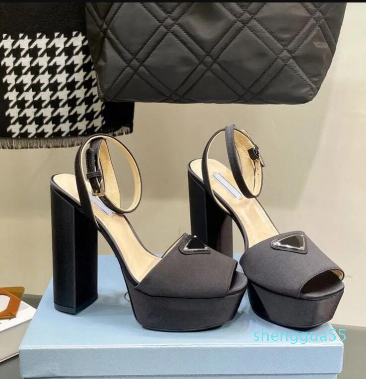 satin silk Peep-Toe Platform sandals high heels Ankle Logo plaque strap heeled Pumps block heel sandal shoes for women factory footwear, Black
satin silk Peep-Toe Platform sandals high heels Ankle Logo plaque strap heeled Pumps block heel sandal shoes for women factory footwear, Black