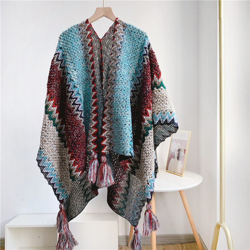 Scarves Wraps Winter national style poncho overlays keep warm Female novelty accessories tricot shawl for women 2023 in 230311
Scarves Wraps Winter national style poncho overlays keep warm Female novelty accessories tricot shawl for women 2023 in 230311