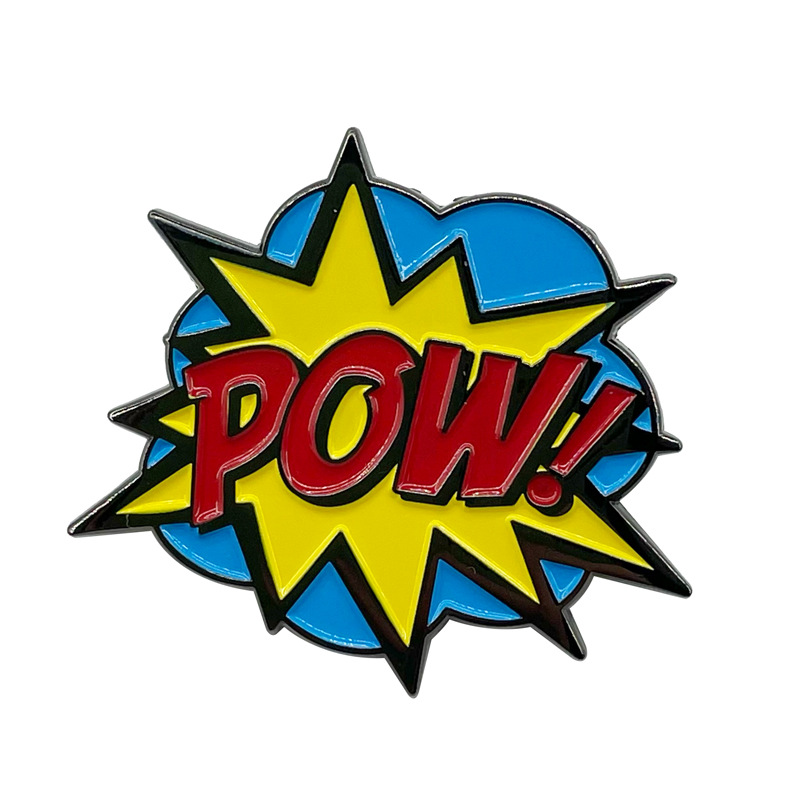 Explosive POW brooch cartoon funny metal badge pins Cute Anime Movies Games Hard Enamel Pins Collect Metal Cartoon Brooch, As picture
Explosive POW brooch cartoon funny metal badge pins Cute Anime Movies Games Hard Enamel Pins Collect Metal Cartoon Brooch, As picture