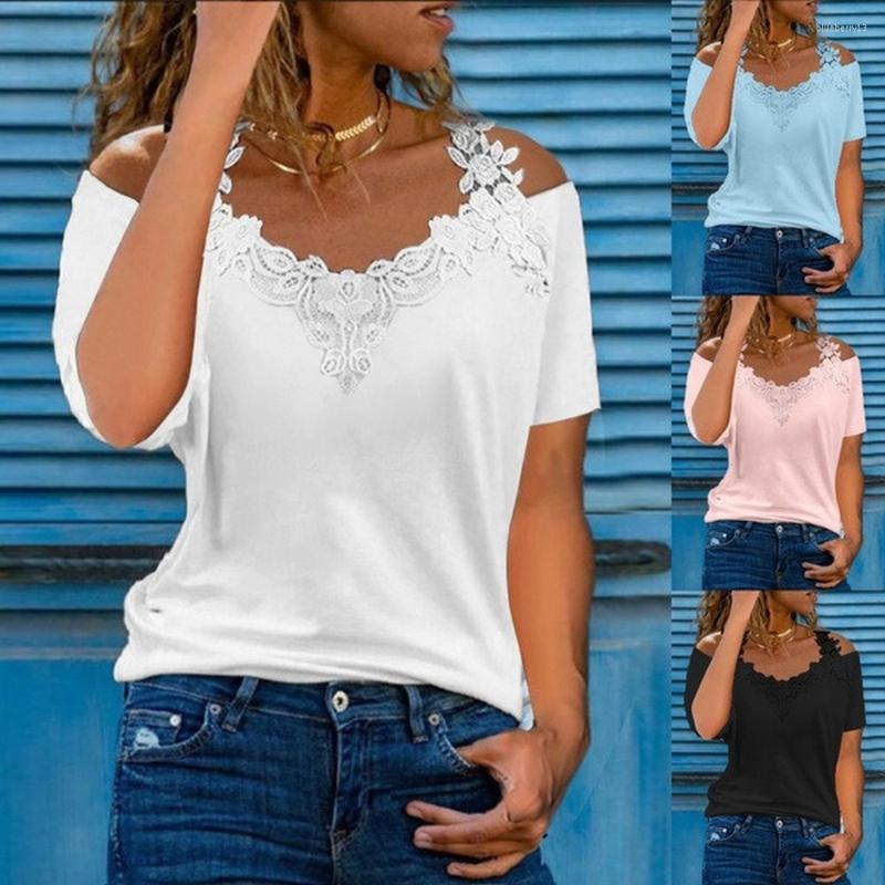 Women' T Shirts Summer Women Fashion Tops Clothes Women' Deep V Neck Casual Loose Lace Short Sleeve T-Shirts Ladies Solid Hollow Out, White
Women' T Shirts Summer Women Fashion Tops Clothes Women' Deep V Neck Casual Loose Lace Short Sleeve T-Shirts Ladies Solid Hollow Out, White