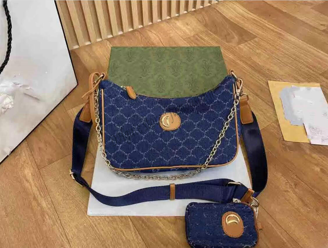Hobo 2pcs/set women shoulder bag With Coin Wallet Monograms Denim canvas Chest pack lady Tote chains handbags Double G Letters purse messenger, 01
Hobo 2pcs/set women shoulder bag With Coin Wallet Monograms Denim canvas Chest pack lady Tote chains handbags Double G Letters purse messenger, 01