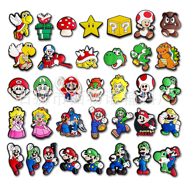 Anime charms wholesale childhood memories vintage classical games funny gift cartoon croc charms shoe accessories pvc decoration buckle soft rubber clog charms, Equally mixed colors
Anime charms wholesale childhood memories vintage classical games funny gift cartoon croc charms shoe accessories pvc decoration buckle soft rubber clog charms, Equally mixed colors