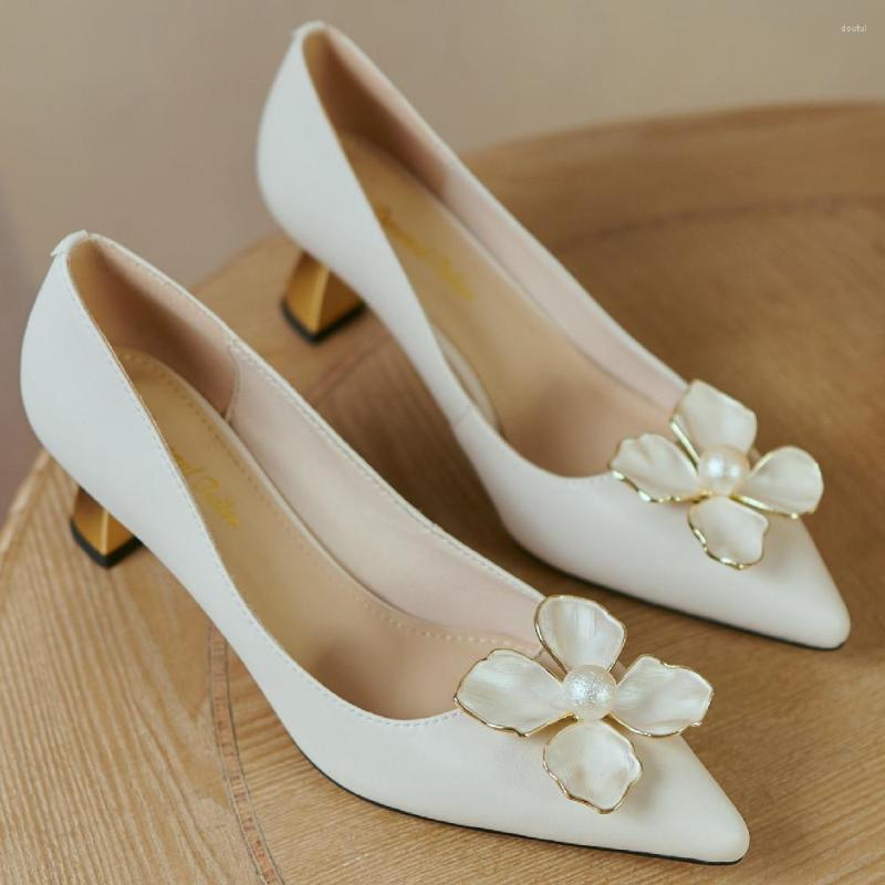 Dress Shoes Women's Genuine Leather Thin High Heel Pointed Toe Pumps Elegant Ladies Beading Flower Female Four Season Sweet, Beige
Dress Shoes Women's Genuine Leather Thin High Heel Pointed Toe Pumps Elegant Ladies Beading Flower Female Four Season Sweet, Beige